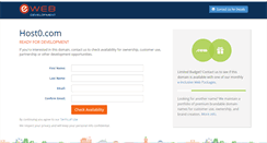 Desktop Screenshot of host0.com