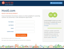 Tablet Screenshot of host0.com